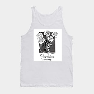 January birth flower - Carnation Tank Top